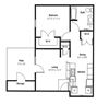 Wyandotte One Bedroom floor Wyandotte One Bedroom floor plan at Shenandoah properties Indiana